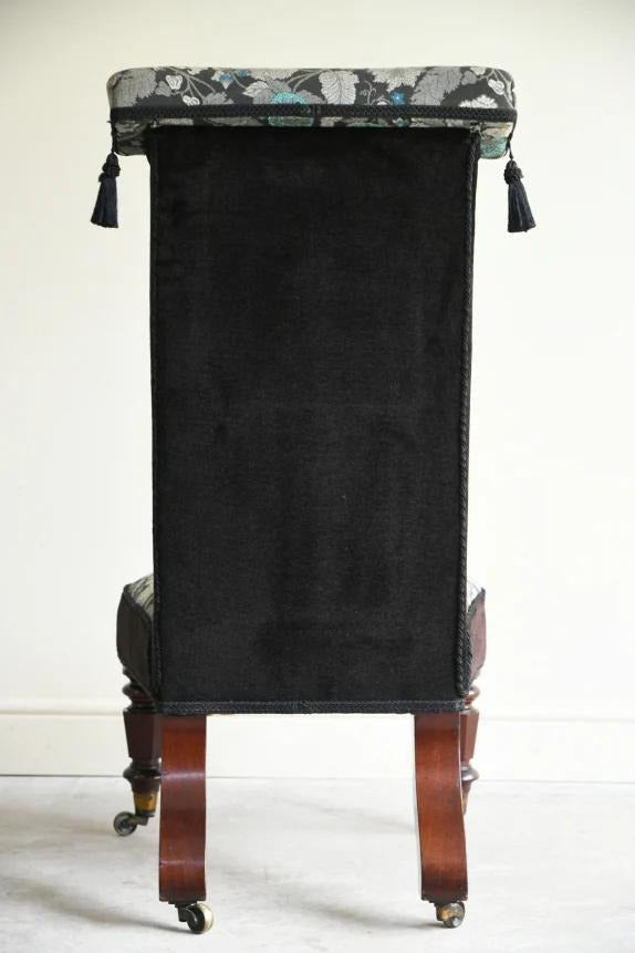 Victorian Prie Dieu Bedroom Chair
