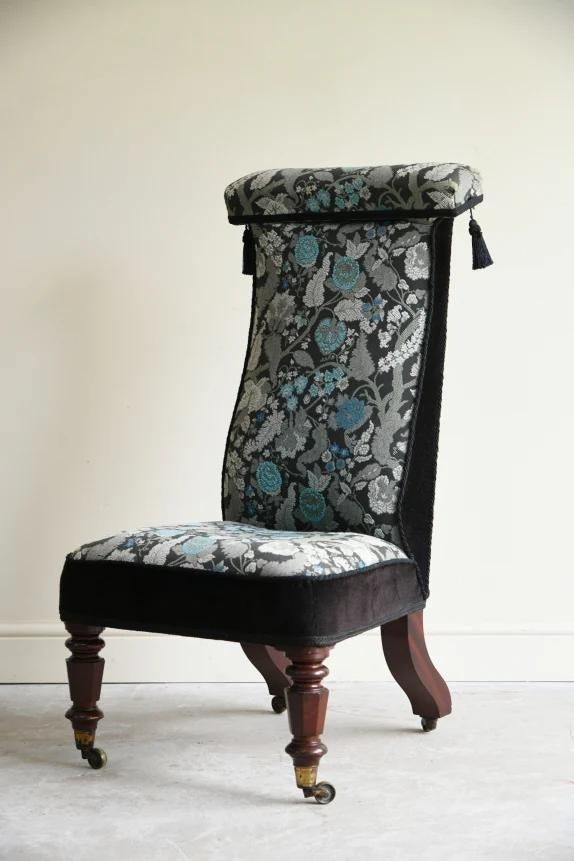 Victorian Prie Dieu Bedroom Chair